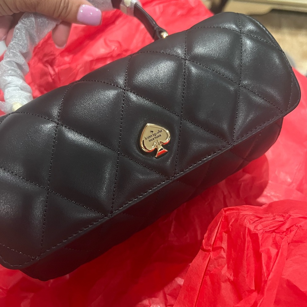 Kate Spade Black Quilted Clutch